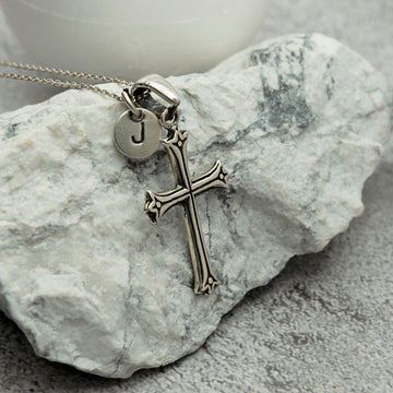 Sterling Silber Kreuz Halskette