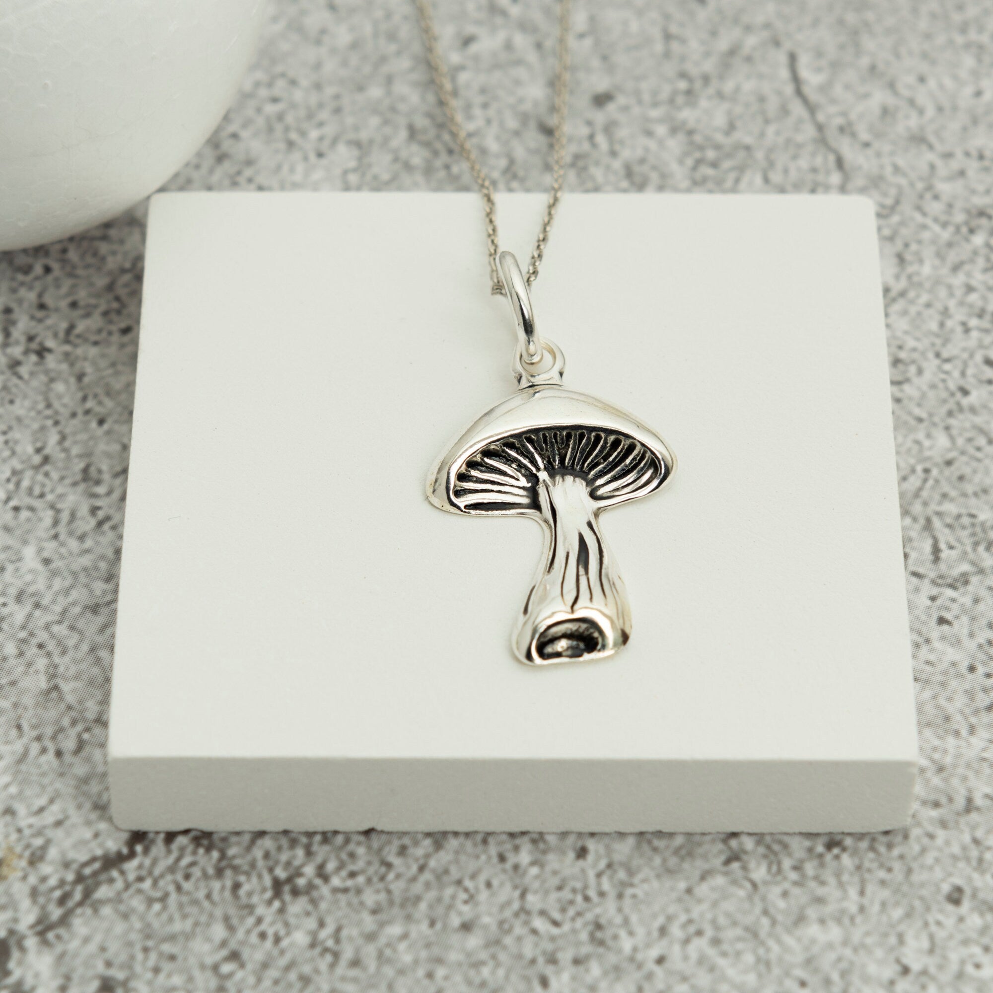 Personalized Mushroom Necklace