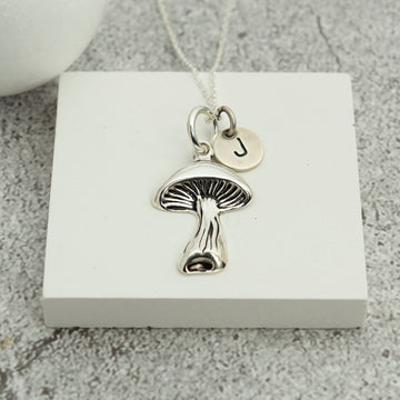 Personalized Mushroom Necklace