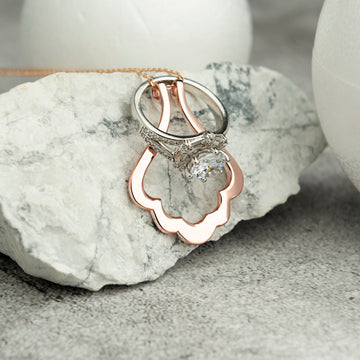 Dainty Ring Necklace Holder