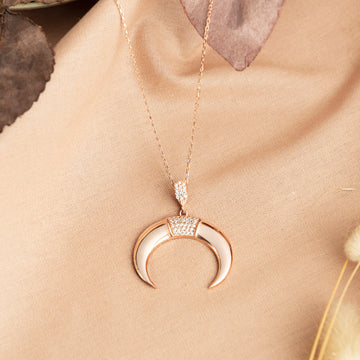 Muince Crescent Moon Sterling Silver