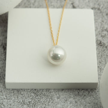 One Pearl Choker sterling Silver