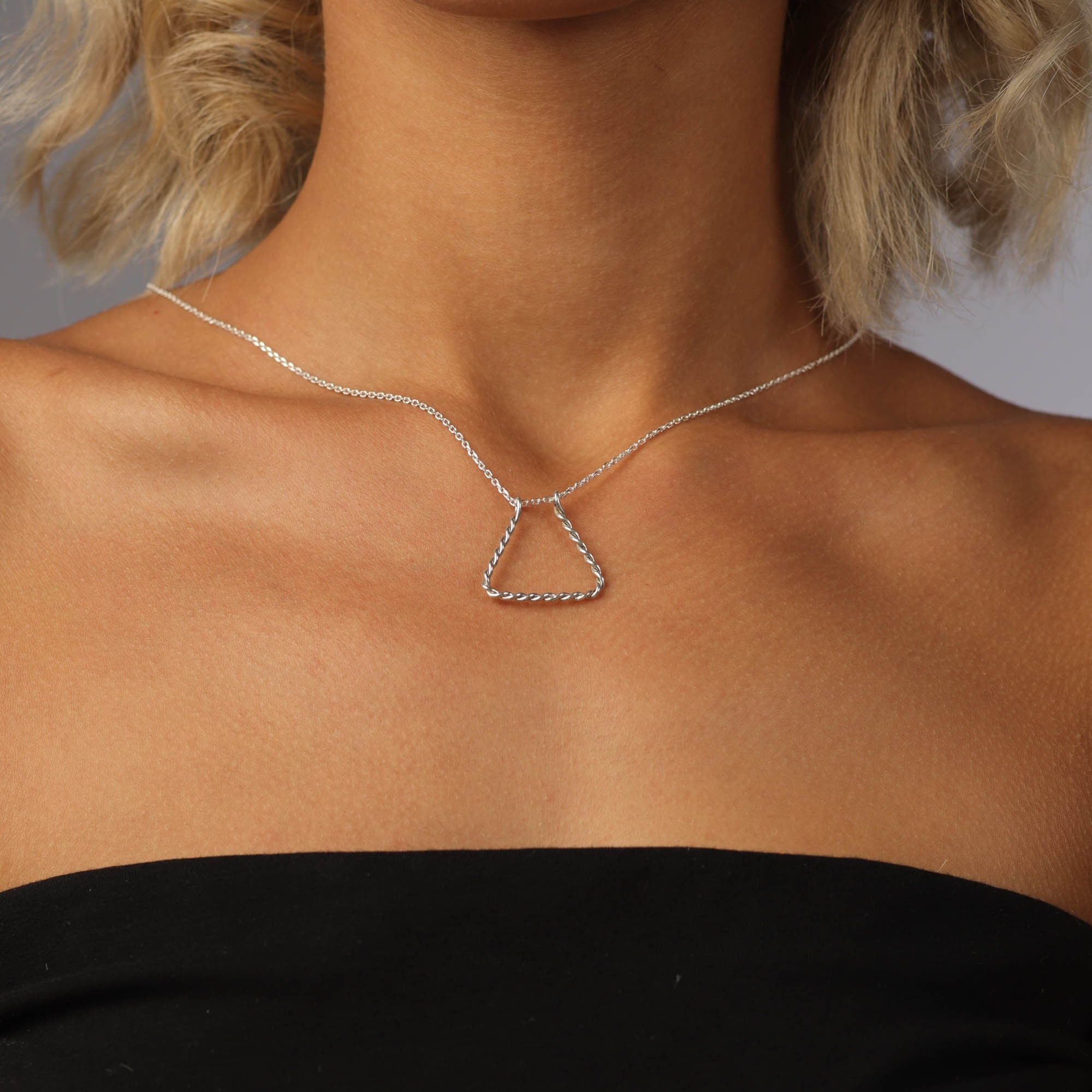 14K gold ring holder necklace twisted wire | Fruugo BH