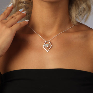 Ring Holder Necklace Geometric Small