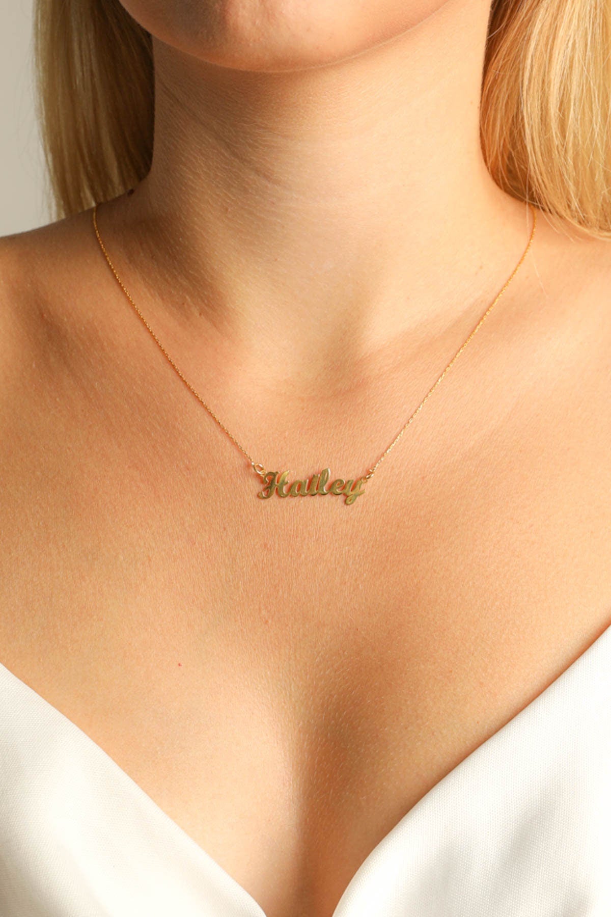 Thin sales name necklace