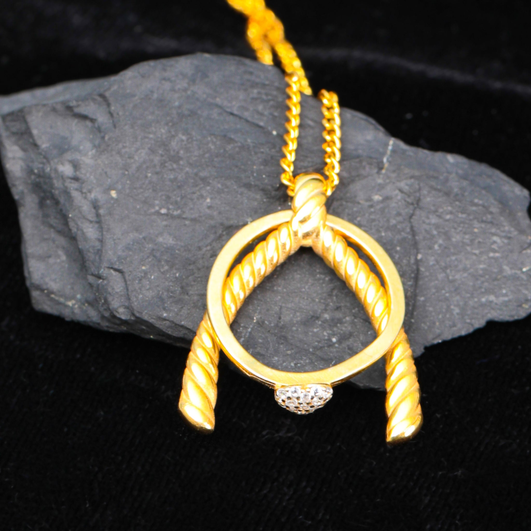 Wishbone Ring Holder Necklace, Thick Chain and Dainty Wishbone Ring Holder Pendant, Engagement Wedding Ring Keeper Jewelry, Gift For Him