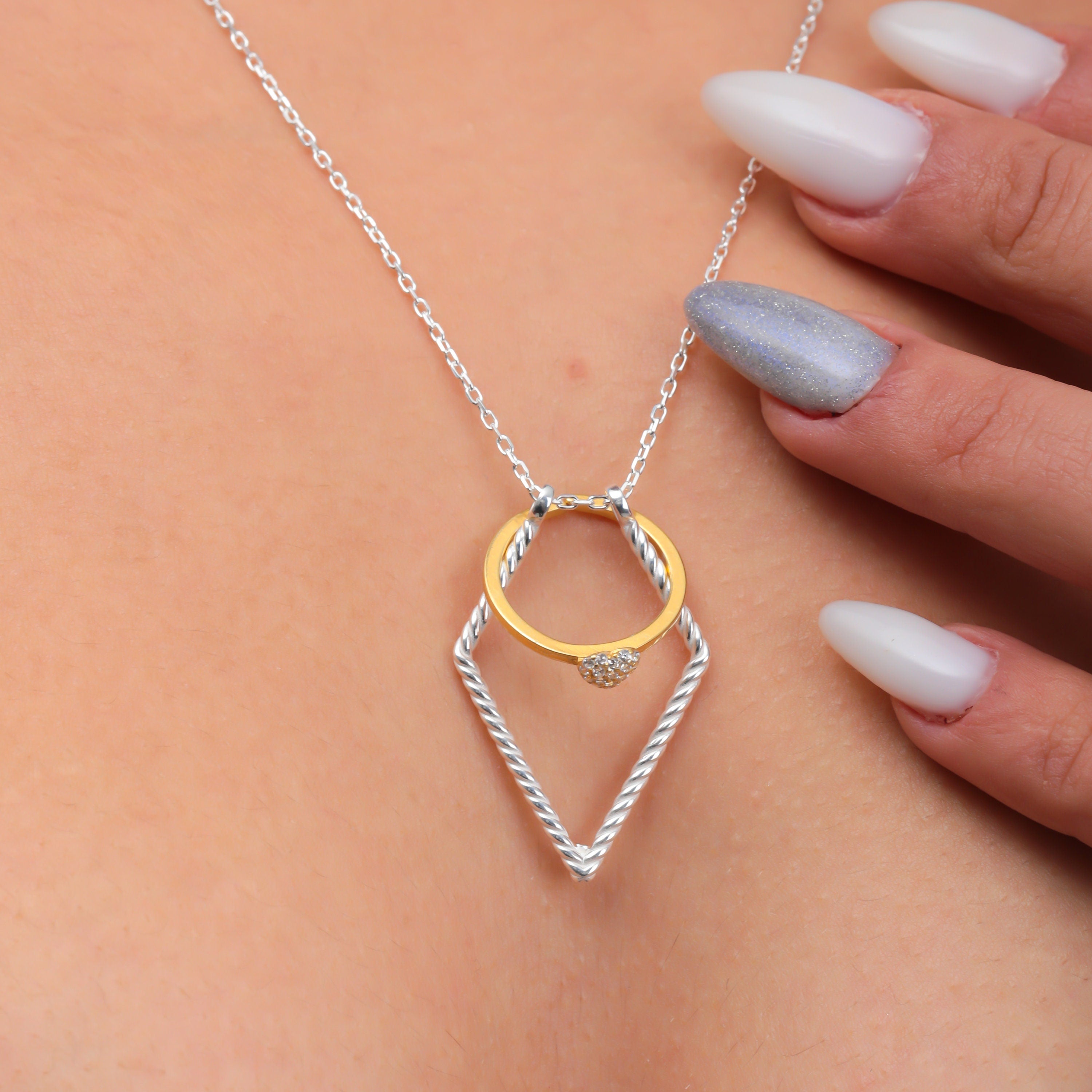 9ct Gold Ring Holder Pendant - Westende Jewellers