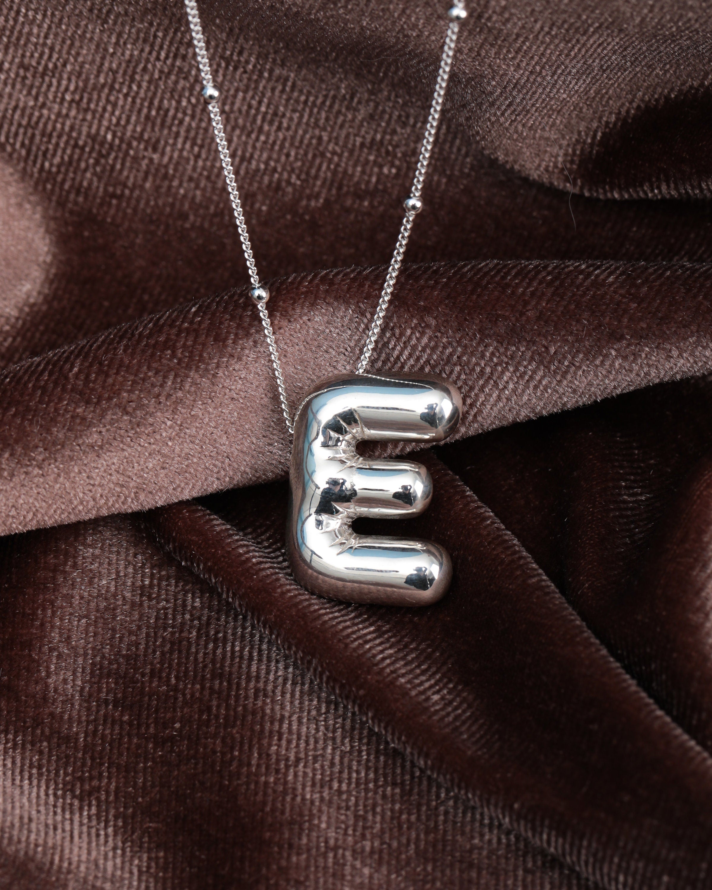 ALIX JEWELED CZ BUBBLE LETTER INITIAL NECKLACE (Letters A-Z available) –  DawnTayler Boutique
